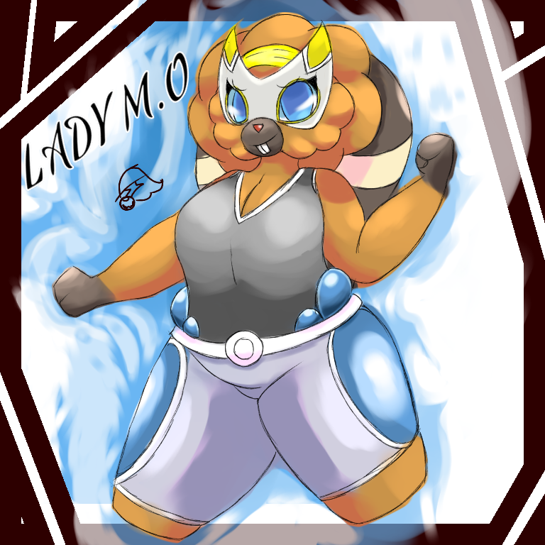 anthro big_breasts big_butt big_tail breasts butt clothed clothing cosplay energy female fur heavy_ball pokeball pokeball_clothing solo tail teeth thick_thighs artesjsc nintendo pokemon nara_(artesjsc) bibarel generation_4_pokemon mammal pokemon_(species) rodent 1:1 2019 digital_media_(artwork)