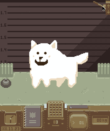 bell book clock fur lever metric_unit number solo unit watch sulfurado papers_please undertale undertale_(series) annoying_dog_(undertale) canid canine canis domestic_dog mammal low_res