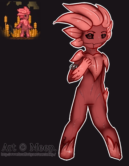 featureless_crotch looking_at_viewer male not_furry nude plant solo wheat meep_(artist) starbound demescus elemental_creature elemental_humanoid flora_fauna floran humanoid plant_humanoid