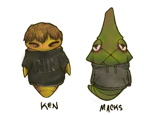 band_merch clothed clothing feral male simple_background solo white_background rocket_grunt_(artist) nine_inch_nails nintendo pokemon generation_1_pokemon kakuna metapod pokemon_(species) 5:4 digital_media_(artwork) low_res multiple_images