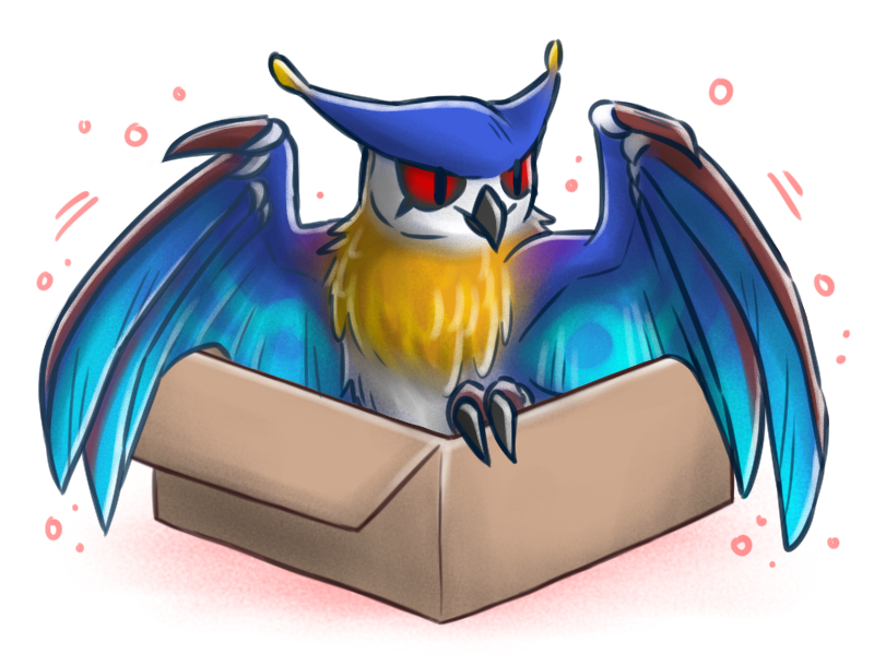 ambiguous_gender box container feral in_box in_container simple_background solo white_background canes-cm capcom if_it_fits_i_sits_(meme) monster_hunter bird_wyvern malfestio 4:3 meme