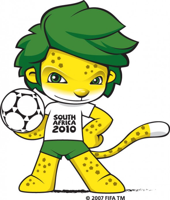 anthro ball green_eyes green_hair hair holding_ball holding_object male mascot soccer soccer_ball solo sport tail unknown_artist fifa zakumi felid leopard mammal pantherine 2007