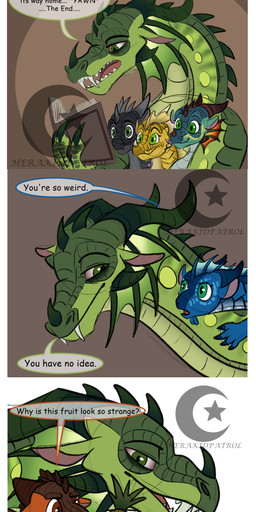 angry book claws dialogue fangs female feral food fruit green_body group horn male neonate orange_body pineapple plant quadruped reading simple_background storytelling tail teeth text tired white_background wings young herakidpatrol mythology wings_of_fire chameleon_(wof) glory_(wof) kestrel_(wof) peril_(wof) starflight_(wof) sunny_(wof) tsunami_(wof) dragon mythological_creature mythological_scalie nightwing_(wof) rainwing_(wof) scalie seawing_(wof) skywing_(wof) 2020 absurd_res comic digital_drawing_(artwork) digital_media_(artwork) english_text hi_res signature sketch father_(lore) father_and_child_(lore) parent_(lore) parent_and_child_(lore)