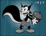 3_fingers acorn anthro blinking bottomwear buckteeth cartoon_eyes cartoon_gloves clothing fingers food footwear fruit gloves handwear happy holding_object male nut_(fruit) plant retro shoes shorts simple_background tail teeth toony karri_aronen mammal rodent sciurid tree_squirrel animated film_grain low_res monochrome short_playtime