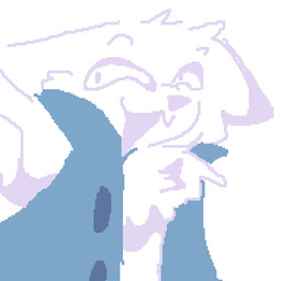 ambiguous_form ambiguous_gender anthro bottomless chest_tuft clothed clothing eyebrows fluffy fur head_floof jacket jacket_only looking_at_viewer narrowed_eyes pixelated raised_eyebrow raised_eyebrows simple_background smug solo squint topwear topwear_only tuft tufted_fur white_background flufferzz rubin_(flufferzz) domestic_cat felid feline felis mammal 1:1 2022 aliasing animated animated_gif digital_media_(artwork) low_res pixel_(artwork) pixel_animation shaded short_playtime