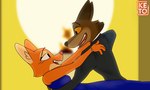 anthro breasts canon_couple clothed clothing duo female fur hug jewelry love male male/female orange_body orange_fur romantic romantic_ambiance romantic_couple wrist_jewelry ketofur dreamworks the_bad_guys diane_foxington mr._wolf_(the_bad_guys) canid canine canis fox mammal wolf 2022 5:3 digital_media_(artwork) hi_res