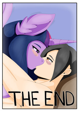 anthro blush border duo feathered_wings feathers female fur hair horn male male/female multicolored_hair nude purple_body purple_hair text white_border wings zeroviks friendship_is_magic hasbro my_little_pony mythology twilight_sparkle_(mlp) equid equine human mammal mythological_creature mythological_equine winged_unicorn absurd_res comic digital_media_(artwork) english_text hi_res