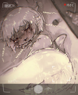 anthro balls blush bodily_fluids bubble camera_view crossgender cum cum_in_ass cum_inside cum_on_face drunk drunk_bubble genital_fluids genitals humanoid_genitalia humanoid_penis male penis recording scut_tail short_tail shota soaked solo substance_intoxication tail wet young young_anthro young_male hrsknekoneko made_in_abyss nanachi mammal narehate