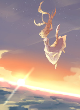 anthro clothing cloud detailed_background dress falling female hair holidays light sky solo star sun sunlight tail white_clothing white_dress mametunu chinese_zodiac new_year year_of_the_tiger felid mammal pantherine tiger 2021 absurd_res digital_media_(artwork) hi_res
