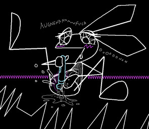 anthro biped black_background blush bodily_fluids bottomless bottomless_female clothed clothing dress drooling eyelashes female fingers front_view genital_fluids genitals half-closed_eyes hitachi_magic_wand legs_up looking_down looking_pleasured lying masturbation narrowed_eyes on_back open_mouth plantigrade saliva sex_toy simple_background solo spread_legs spreading stick_arms stick_legs stick_limbs text vaginal vaginal_fluids vaginal_fluids_puddle vaginal_masturbation vibrator vulva wand_vibrator vinny_van_yiffy hitachi vib-ribbon vibri lagomorph leporid mammal rabbit 2020 aliasing digital_media_(artwork) english_text full-length_portrait monochrome portrait