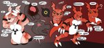 anthro belly blush brain breath claws confusion dialogue featureless_crotch growth headache human_to_anthro identity_death intelligence_loss male markings mind_control nude organs red_body scale_growth scales sharp_teeth simple_background solo species_transformation tail teeth transformation transformation_sequence x-ray_view nearu-senpai bandai_namco digimon digimon_(species) guilmon 2025 digital_drawing_(artwork) digital_media_(artwork) hi_res sequence