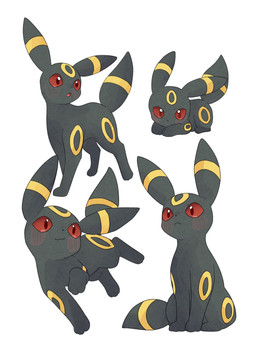 ambiguous_gender blush blush_lines feral grey_body markings open_mouth paws red_eyes ring_(marking) simple_background sitting solo tail tongue 6mphr nintendo pokemon eeveelution generation_2_pokemon pokemon_(species) umbreon 2026 3:4 hi_res