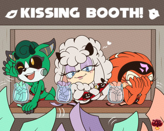 anthro areola big_breasts bikini blue_eyes blush breasts cleavage clothed clothing embarrassed female group horn looking_at_viewer nipples swimwear two-piece_swimsuit ladycherrybomba archie_comics eggman_logo sega sonic_chronicles:_the_dark_brotherhood sonic_the_hedgehog_(archie) sonic_the_hedgehog_(comics) sonic_the_hedgehog_(series) cassia_the_pronghorn lanolin's_mother_(sonic) shade_the_echidna bovid caprine echidna mammal monotreme pronghorn sheep hi_res