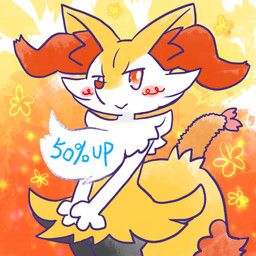 ambiguous_anthro ambiguous_gender anthro biped blush blush_stickers closed_smile dipstick_tail featureless_crotch food front_view looking_at_viewer markings mouth_closed no_pupils object_in_tail shrimp_(food) smile solo standing tail tail_markings text three-quarter_view annyui0611 nintendo pokemon braixen canid generation_6_pokemon mammal pokemon_(species) 1:1 2024 digital_drawing_(artwork) digital_media_(artwork) english_text hi_res japanese_description portrait three-quarter_portrait translated_description