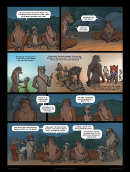 3_toes 4_fingers adolescent adolescent_anthro animal_genitalia anthro anthro_on_anthro anthro_penetrated anthro_penetrating anthro_penetrating_anthro balls bdsm black_nose blood bodily_fluids bondage bottomwear bound butt camp captured casual_nudity chair clothed clothing cum cum_inside death decapitation dialogue feet female female_penetrated fingers flashback flat_chested fur furniture genital_fluids genitals grey_body grey_fur group hair hindpaw humanoid_hands jewelry knife log male male/female male_penetrating male_penetrating_female mostly_nude mostly_nude_anthro mostly_nude_male muzzle_(object) muzzled navel necklace night nipples nude nude_anthro nude_female nude_male outdoor_nudity outside page_number pants paws penetration penile penile_penetration profanity restraints rope rope_bondage severed_body_part severed_head sex sheath sitting slave social_nudity speech_bubble standing submissive submissive_male text throne toes topless topless_anthro topless_male topwear tribal vest white_hair wood young zaush beck_(zaush) ezra_(zaush) lance_(zaush) riktor_(zaush) tanta_(zaush) canid canine canis mammal wolf 2025 comic english_text hi_res