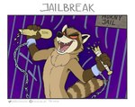 anthro bat_(object) bound breaking chain chained cuff_(restraint) dungeon escape holding_object humor male nude open_mouth open_smile powerful prison prisoner red_sclera restrained restraints shackles smile solo text wrist_cuffs nikraccoom go_to_horny_jail nik_(nik159) mammal procyonid raccoon 2021 absurd_res comic digital_drawing_(artwork) digital_media_(artwork) english_text hi_res meme url