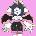 alternate_costume anthro anthrofied big_breasts blush breasts cleavage clothed clothing cosplay female hair solo monamania sega sonic_the_hedgehog_(series) undertale undertale_(series) temmie_(undertale) mammal tem 1:1