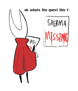 anthro black_legs black_text cloak cloak_only clothing holding_object monotone_cloak red_cloak red_clothing red_text simple_background text white_background white_head shiyaa_stuff xiya21 hollow_knight:_silksong hollow_knight_(franchise) team_cherry hornet_(hollow_knight) arthropod english_text