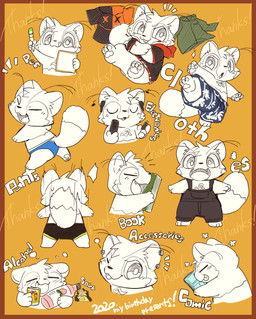 anthro book bottomwear butt chibi clothing cute_fangs drunk fangs hoodie kemono one_eye_closed shorts solo substance_intoxication teeth text tongue tongue_out topwear underwear wink tooboe_huusuke canid canine mammal raccoon_dog tanuki 2020 comic english_text hi_res
