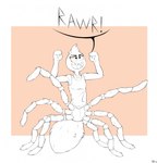 8_legs bottomless bottomless_female clothed clothing dialogue female feral fur hair half-closed_eyes narrowed_eyes open_mouth rawr shirt solo standing tank_top teeth text tongue topwear jimfoxx dreamworks the_bad_guys ms._tarantula_(the_bad_guys) arachnid arthropod mygalomorph spider tarantula 2022 hi_res signature