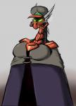 anthro armor big_breasts breasts female glowing glowing_eyes green_eyes horn non-mammal_breasts solo shinysteel activision advance_wars mythology spyro_the_dragon cynder sturm_(advance_wars) dragon mythological_creature mythological_scalie scalie 2017 crossover