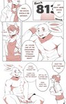 2019 anthro base_three_layout blockage_(layout) canid canine clothed clothing comic crimsonrabbit donation_drive duo english_text five_frame_image fox generation_8_pokemon growth_drive hi_res horizontal_blockage male mammal medical_examination muscular muscular_male nintendo patient physical_exam pokemon pokemon_(species) profanity scorbunny sirus speech_bubble text three_row_layout topless towel