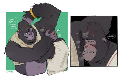 age_difference anthro armpit_fetish armpit_hair armpit_in_face armpit_musk armpit_play armpit_sniffing armpit_tuft armpit_worship aroused aroused_by_another aroused_face aroused_male athletic_wear barazoku belly biceps big_muscles black_background black_body black_fur blush blush_lines bodily_fluids body_hair body_worship chain clothed clothing clothing_lift dialogue dirty_talk dominant dominant_anthro dominant_male duo exercise_clothes exercise_clothing exposed_belly flexing flexing_bicep flexing_both_biceps flexing_muscles fur gangster gold_(metal) gold_chain gold_chain_jewelry gold_jewelry gold_necklace gold_ring gold_watch grabbing_another grabbing_head grabbing_partner green_background grey_body grey_fur grin grinning_at_partner gym_shirt gym_topwear hand_on_head heart_symbol holding_another holding_another's_head holding_head holding_partner holding_partner's_head jewelry larger_anthro larger_male looking_at_another looking_at_partner looking_pleasured male male/male manly mature_anthro mature_male multicolored_body multicolored_fur muscular muscular_anthro muscular_arms muscular_male musk musk_cloud musk_worship musky_armpit necklace older_anthro older_male presenting presenting_armpit presenting_body raised_arms scent scent_play shirt shirt_lift simple_background size_difference smaller_anthro smaller_male smile smirk smirking_at_another smirking_at_partner sniffing speech_bubble stained_clothing stained_shirt submissive submissive_anthro submissive_male sweat sweatdrop sweaty_armpit sweaty_body sweaty_clothing sweaty_face sweaty_shirt sweaty_topwear tank_top text thick_arms topwear two_tone_body two_tone_fur wet wet_clothing wet_shirt wet_tank_top wet_topwear white_clothing white_shirt white_tank_top white_topwear workout_clothing workout_outfit younger_anthro younger_male tusky_rayan_(artist) illumination_entertainment sing_(movie) big_daddy_(sing) johnny_(sing) ape gorilla haplorhine mammal primate comic english_text hi_res father_(lore) father_and_child_(lore) father_and_son_(lore) incest_(lore) parent_(lore) parent_and_child_(lore) parent_and_son_(lore) son_(lore)