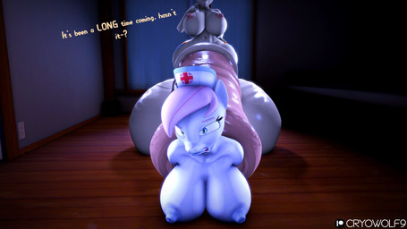 ambiguous_gender animal_genitalia animal_penis anthro balls bed big_balls big_penis breasts cock_vore duo equine_genitalia equine_penis female furniture genitals huge_balls huge_penis hyper hyper_balls hyper_genitalia hyper_penis intersex intersex/female nipples nude on_ground penile penis text vore cryowolf9 friendship_is_magic hasbro my_little_pony cream_heart nurse_redheart_(mlp) equid mammal 16:9 3d_(artwork) digital_media_(artwork) hi_res widescreen