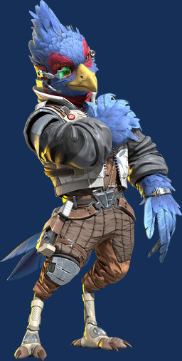 3_toes anthro avian_feet beak biped blue_body blue_feathers claws clothed clothed_anthro clothed_male clothing digitigrade facial_markings feathered_tail feathers feet footwear green_eyes head_markings male markings red_body red_feathers scouter solo tail talons toe_claws toeless_footwear toes yellow_beak unknown_artist nintendo star_fox star_fox_(2026) falco_lombardi avian 2026 3d_(artwork) digital_media_(artwork) full-length_portrait hi_res official_art portrait