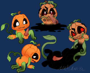 anthro anus balls black_body bodily_fluids cum food for_a_head fruit genital_fluids genitals green_body holidays male male/male nude orange_body penis plant precum pumpkin pumpkin_head small_penis smile solo tail text white_eyes young young_male nath4ni3l blushcrunch_studio dandy's_world halloween roblox gourdy_holloway t.gourdy elemental_creature flora_fauna humanoid living_pumpkin object_head taur toon_(dandy's_world) twisted_(dandy's_world) 2025 alpha_channel artist_name digital_media_(artwork)