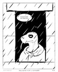 anthro border clothing dialogue forked_tongue hoodie looking_out_window male raining solo spots tongue topwear window epilepsy_warning sharkinthepark komo_(sharkinthepark) komodo_dragon lizard monitor_lizard reptile scalie 2025 4:5 absurd_res animated animated_comic black_and_white comic hi_res monochrome short_playtime