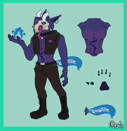 abs anthro bangs biped bisexual_pride_colors blue_body blue_eyes blue_fur bone boots chain claws clothed clothing collar eye_contact flaming_orb footwear fully_clothed fur ghost_tail hair horn jewelry leather leather_clothing lgbt_pride long_tongue looking_at_another looking_at_viewer magic male muscular muscular_male necklace open_clothing open_shirt open_topwear partially_clothed pecs piercing pride_colors purple_body purple_fur purple_hair shirt shoes skimpy skull skull_head solo standing tattoo tongue tongue_out toony topless topwear carbabsorber jax_(carbabsorber) canid canine mammal monster skulldog_(species) 2023 absurd_res colored detailed digital_drawing_(artwork) digital_media_(artwork) full-length_portrait hi_res portrait