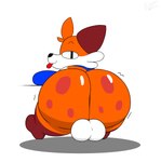 anthro balls big_butt blue_clothing blue_nose blue_sweater blue_topwear bottomless brown_body brown_fur butt clothed clothing dipstick_tail fur genitals half_clothed head_tuft leg_markings male markings orange_body orange_fur shadow simple_background simple_eyes socks_(marking) solo sweater tail tail_markings teapot_(body_type) thick_thighs thin_eyebrows tongue tongue_out topwear tuft white_background white_balls white_body white_fur electricsnowfox soups_(superiorfox) canid canine fox mammal absurd_res digital_media_(artwork) hi_res shaded