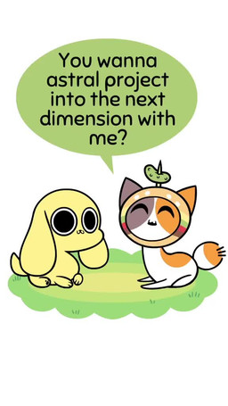 astral_projection clothed clothing dialogue dimensional_travel duo female feral food_costume male mottled piebald simple_background soul speech_bubble text kyrakupetsky vivian_nweze_(va) chikn_nuggit cheezborger_(chikn_nuggit) chikn_nuggit_(chikn_nuggit) bird_dog calico_cat canid canine canis domestic_cat domestic_dog felid feline felis ghost golden_retriever hunting_dog mammal retriever spirit 2020 2d_animation 9:16 animated digital_media_(artwork) english_audio english_text flat_colors official_art short_playtime sound video voice_acted