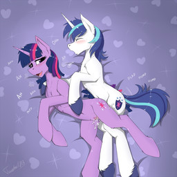 ambiguous_penetration blue_hair blush bodily_fluids breath cum cum_inside cutie_mark duo eyes_closed female female_penetrated feral feral_on_feral fur genital_fluids genitals hair hooves horn looking_back lying male male/female male_penetrating male_penetrating_female messy multicolored_hair navel on_side open_mouth open_smile panting pattern_background penetration pink_hair purple_body purple_fur purple_hair sex simple_background smile sound_effects two_tone_hair vulva white_body white_fur twotail813 friendship_is_magic hasbro my_little_pony mythology shining_armor_(mlp) twilight_sparkle_(mlp) equid equine mammal mythological_creature mythological_equine unicorn 1:1 2016 hi_res brother_(lore) brother_and_sister_(lore) incest_(lore) sibling_(lore) sister_(lore)