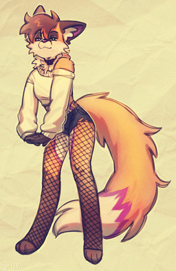 3_toes anthro big_tail blue_bottomwear blue_clothing blue_eyes blue_shorts bottomwear clothed clothing collar crop_top denim denim_bottomwear denim_clothing denim_shorts dipstick_tail feet femboy fishnet_clothing fishnet_legwear fluffy fluffy_tail fur hotpants legwear looking_at_viewer male markings orange_body orange_fur piercing purple_body purple_fur shirt shorts simple_background smug smug_face solo standing sweater tail tail_markings toes topwear white_body white_clothing white_fur white_shirt white_topwear fiuefey mochafox_(itsmochafox) canid canine fox mammal red_fox true_fox absurd_res hi_res