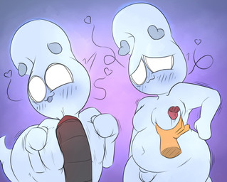 anthro balls blush disembodied_hand disembodied_tongue duo genitals licking male male/male moob_grab moobjob moobs penis tongue tongue_out chunknudies nintendo pokemon shabb_(chunknudies) zel_(chunknudies) generation_5_pokemon ghost humanoid pokemon_(species) scrafty spirit hi_res