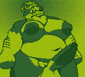 anthro arm_hair balls beanie belly belly_tuft big_breasts body_hair breasts clothing dot_eyes fangs foreskin genitals gynomorph hair hair_over_eye hat headgear headwear intersex looking_down low-angle_view musclegut muscular neck_tuft overweight overweight_gynomorph overweight_intersex penis pubes simple_eyes solo teeth thick_arms top_heavy tuft felineflustered terri_(felineflustered) canid canine canis domestic_dog husky mammal nordic_sled_dog siberian_husky spitz low_res trans_(lore) trans_woman_(lore)