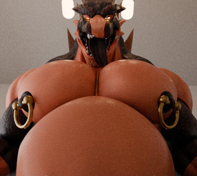 bedroom_eyes belly big_belly big_muscles big_pecs black_body black_nipples black_scales gloves_(marking) glowing glowing_eyes gold_nipples lewd_expression looking_at_viewer looking_down looking_down_at_viewer low-angle_view male markings musclegut muscular muscular_male narrowed_eyes nipple_piercing nipples open_mouth orange_body orange_scales pecs piercing scales seductive solo tongue tongue_out yellow_eyes chibsarts european_mythology mythology chiderg dragon mythological_creature mythological_scalie scalie western_dragon 3d_(artwork) better_version_at_source digital_media_(artwork)