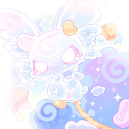 accessory anthro bib big_ears blue_bib blue_body blush body_blush chibi detailed_background female genitals multicolored_eyes pink_soap pink_vulva rubber_duck small_nose smile smirk soap solo sparkles sponge star star_symbol vulva vulva_blush waruwaru0205 slime-chan_(waruwaru0205) goo_creature 1:1 2025 colored digital_drawing_(artwork) digital_media_(artwork) hi_res pastel_theme signature