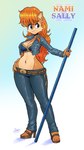 anthro belt bottomwear bra breasts brown_body brown_fur clothing ear_piercing eyebrows eyelashes female fur glistening glistening_body glistening_breasts hair hand_on_hip long_hair midriff navel orange_hair pants piercing skirt smile solo tan_body tan_fur thick_thighs underwear wide_hips jamoart archie_comics one_piece sega sonic_the_hedgehog_(archie) sonic_the_hedgehog_(comics) sonic_the_hedgehog_(series) nami_(one_piece) sally_acorn chipmunk ground_squirrel mammal rodent sciurid 2024 hi_res