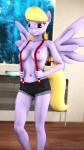 anthro breasts female navel nipples solo suspenders wings anthroponiessfm friendship_is_magic hasbro my_little_pony mythology cloud_kicker_(mlp) equid equine horse mammal mythological_creature mythological_equine pegasus 2017 3d_(artwork) 9:16 digital_media_(artwork) hi_res source_filmmaker_(artwork)