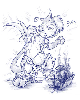 after_transformation anthro bottomwear clothing computer electronics laptop male pants smoke species_transformation torn_bottomwear torn_clothing torn_pants torn_shoes transformation transformation_through_technology flinters nintendo pokemon pheagle generation_1_pokemon pokemon_(species) raichu 2019 4:5 blue_and_white hi_res monochrome