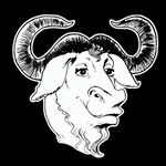 1996 1:1 2_horns alcelaphine alpha_channel ambiguous_form ambiguous_gender antelope beard black_and_white bovid cc-by-sa creative_commons etienne_suvasa facial_hair floppy_ears free_software_foundation gnu gnu_(free_software) gnu_fdl gnu_project headshot_portrait hi_res horn mammal monochrome official_art peter_gerwinski portrait redraw simple_background smug_face snout solo three-quarter_view transparent_background