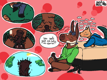 animal_genitalia animal_penis anthro blush bodily_fluids bottomless clothed clothing cock_vore cutaway dialogue duo equine_genitalia equine_penis erection feral fungus genital_fluids genitals infestation insectophilia male male/male mushroom mushroom_growing_on_body parasite penetration penile penis precum tail tail_motion tailwag thought_bubble undressing urethral urethral_penetration vitiligo vore whispering qwaxi~lixard alligator alligatorid ant arthropod crocodilian domestic_cat equid equine felid feline felis horse hybrid hymenopteran insect mammal reptile scalie 4:3