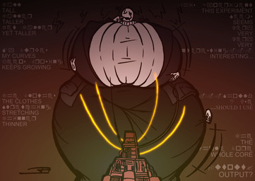 anthro big_breasts big_butt bone breasts butt clothing female huge_breasts huge_butt humanoid_hands hyper hyper_breasts hyper_butt macro skeleton stigmata text thick_thighs white_body wide_hipped_anthro wide_hipped_female wide_hipped_humanoid wide_hips neoclassical_succubus deltarune undertale undertale_(series) gaster humanoid 2022 character_cipher digital_media_(artwork) english_text hi_res wingdings_text