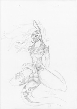 4_balls anthro balls erection genitals male multi_balls multi_genitalia muscular muscular_anthro muscular_male nude penis presenting presenting_penis solo spread_legs spreading tail tattoo megfluff serun ss'kar lizard reptile scalie greyscale hi_res monochrome sketch traditional_media_(artwork)