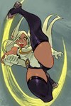 big_breasts boots breasts camel_toe clothing eyelashes female footwear gloves hair handwear kick legwear leotard long_eyelashes long_hair open_mouth open_smile red_eyes shoes skindentation sleeveless_turtleneck smile solo sweater tan_body tan_skin thick_thighs thigh_boots thigh_highs topwear turtleneck white_clothing white_gloves white_hair white_handwear white_leotard alex_ahad my_hero_academia rumi_usagiyama animal_humanoid humanoid lagomorph lagomorph_humanoid leporid_humanoid mammal mammal_humanoid rabbit_humanoid digital_drawing_(artwork) digital_media_(artwork) hi_res watermark