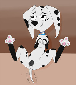 animal_genitalia animal_vulva anus bedroom_eyes begging black_nose black_spots canine_genitalia canine_vulva female feral floppy_ears freckled_face freckles fur genitals leg_markings long_ears markings narrowed_eyes seductive socks_(marking) solo spots spotted_body spotted_fur spread_legs spreading tail tail_motion tailwag toony vulva white_body white_fur draggieposs 101_dalmatian_street 101_dalmatians disney dolly_(101_dalmatians) canid canine canis dalmatian domestic_dog mammal hi_res