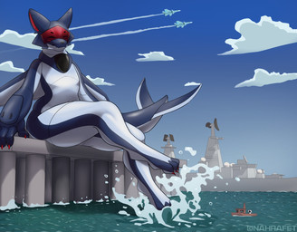 afterburner aircraft airplane ambiguous_gender anthro battleship boat machine macro male paws port sea seaside ship ship_deck sky splash splashing_water splatter tugboat vehicle visor warship water watercraft nahrafet aerocats project_c.a.t.s shade_(kiote) aircraft_animal animate_inanimate felid feline living_aircraft living_machine living_vehicle mammal absurd_res hi_res
